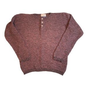 High Sierra vintage henley sweater size M